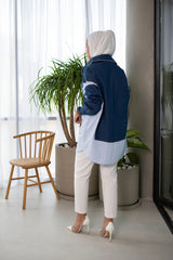 Azure Bloom Overshirt