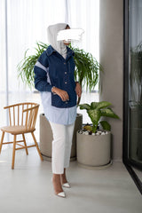 Azure Bloom Overshirt