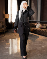 Black Soft Lines suit