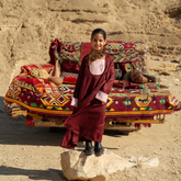 Kids Burgundy Kaftan