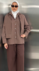 Latte Stripe shirt