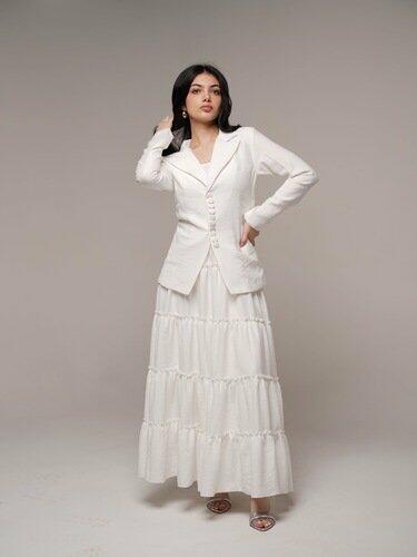 White Layered Skirt & Top