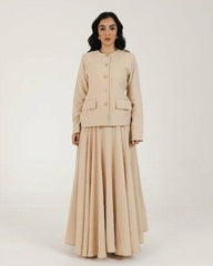Beige set (jacket & skirt)