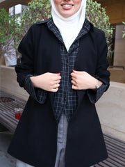 Double Jacket Black Blazer