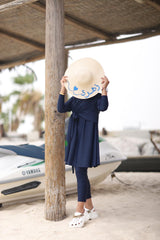 Blue Wrapping Swimsuit