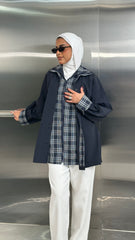 Navy Blue Double Shirt