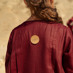 Kids Burgundy Kaftan