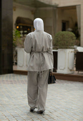 Minimalist Grey Suit Set