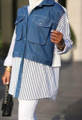Denim Stripe Overshirt