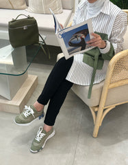 Striped shirt with pocket