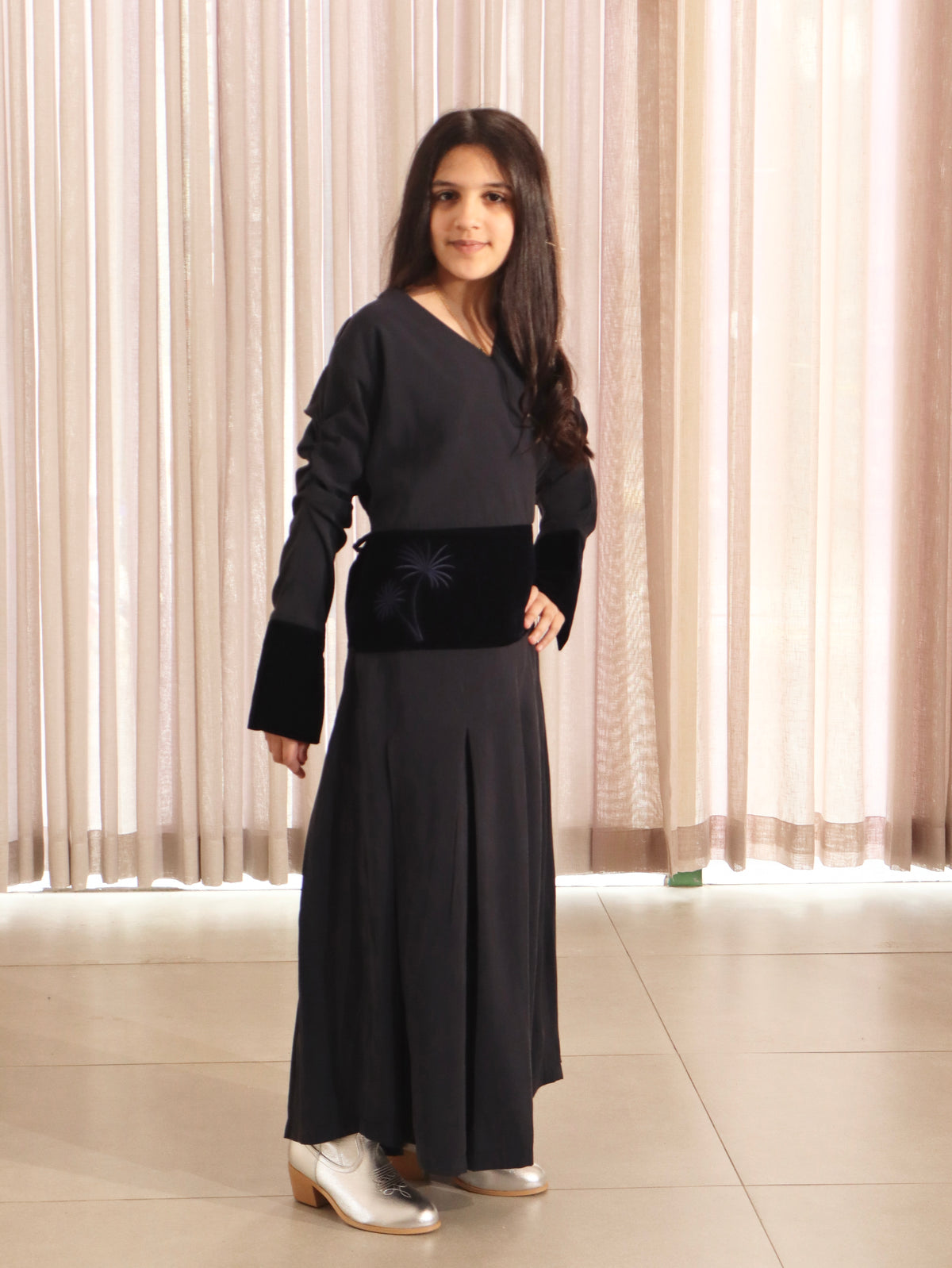 Palm Velvet Dress kids