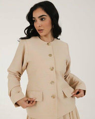 Beige set (jacket & skirt)
