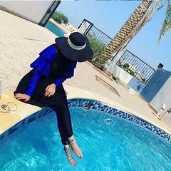 Blue Ruffles Swimsuit