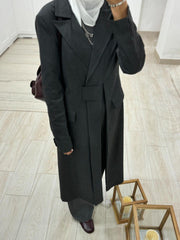 Striped Grey  Long Blazer