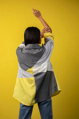 Breezy Yellow And Stripes Shirt