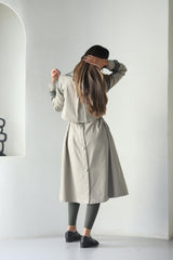 Olive Belted Trench