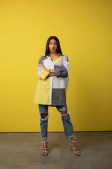 Breezy Yellow And Stripes Shirt