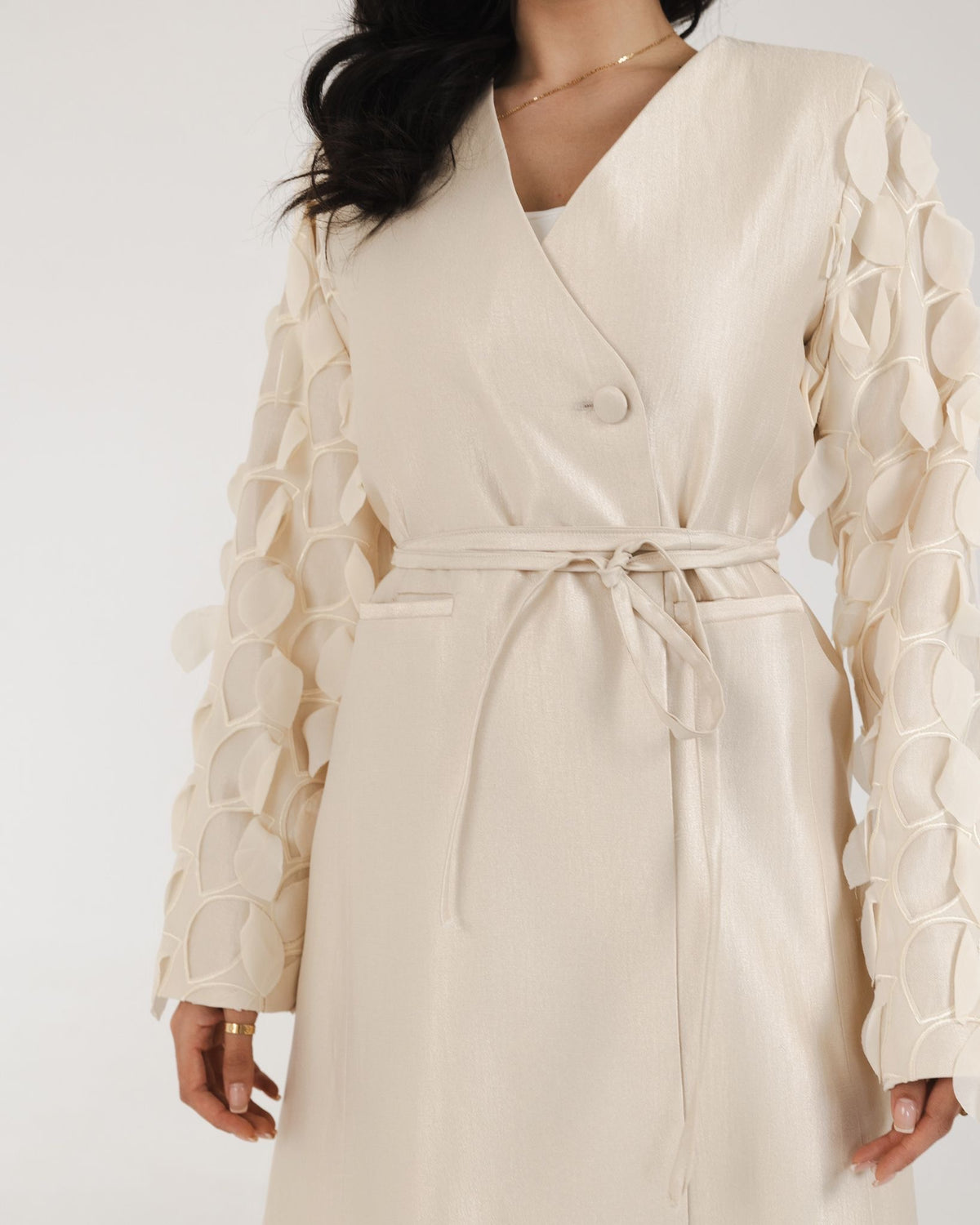 Cream Essence Long Blazer