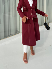 Long Burgundy Jacket