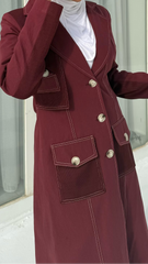 Long Burgundy Jacket