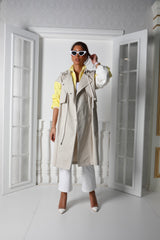 Two Tone Trench Coat