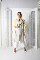 Two Tone Trench Coat